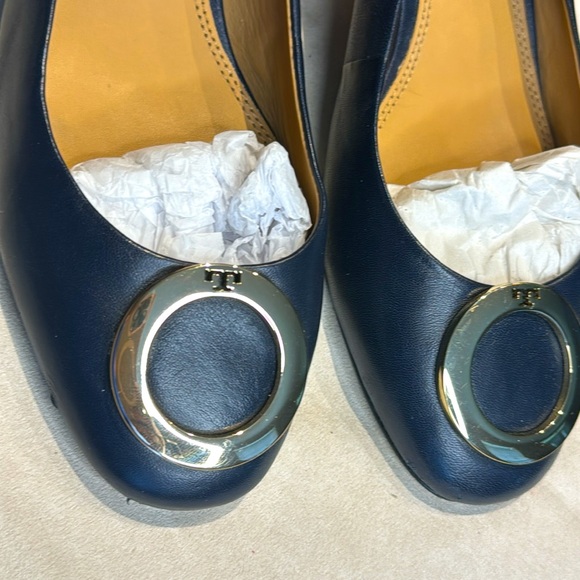 Tory Burch Caterina 4m Slingback- Nappa Leather. Color Perfect Navy. Style 37961 - Picture 11 of 13